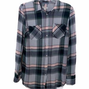 Merona Plaid buttoned down shirt